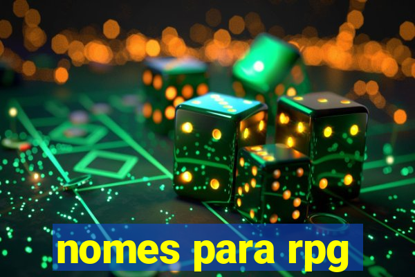 nomes para rpg